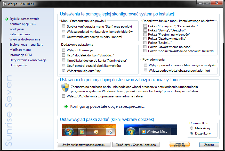Jak zmienić ekran logowania w Windows 7 za pomocą Sunrise Seven?