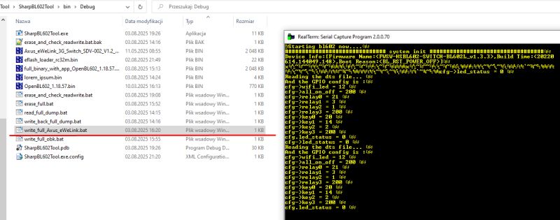 testing bl602tool from renzenicolai for BL602 flash read and write