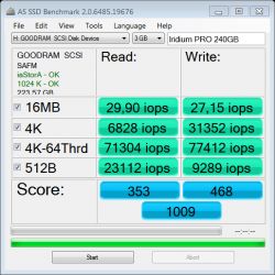 GoodRAM Iridium PRO 240GB vs GoodRAM IRDM 240GB test/benchmark