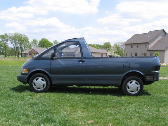 toyota previa 1 - pickup - przerobka auta na pickup