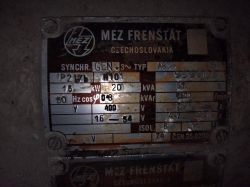 - Prądnica generator czechosłowacka 3 fazowa typ A8C4 16 kW
