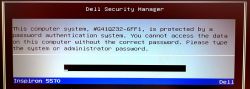Zablokowany bios w laptopie Dell inspiron 5570, jak odblokować?