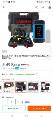 Obsługa Adblue, EGR, AGR, kalibracja - Launch X431 HD 3.0, MAN E5/E6, Actros MP3, Arocs