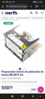 Amica EBI 8874 AA - trudności z nagrzewaniem i utrzymaniem temperatury