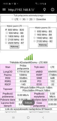 Wybór operatora LTE: T-mobile vs Orange, testy z Huawei B818