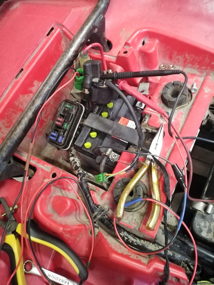 Quad Honda TRX 350 nie pali z rozrusznika elektroda.pl