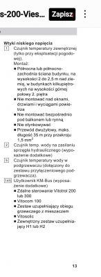 Ustawienia pieca gazowego Viessman Vitodens 200 WB2A i podgrzewacza Ecocell 60