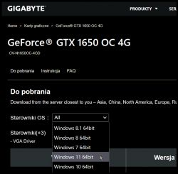 Napotkany błąd NVI2.DLL, sterowniki Nvidia na WIN 11 64-bit, karta GTX 1650, Blue Screen, FRST64