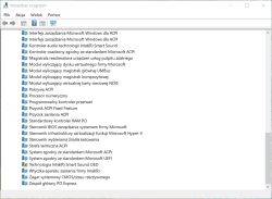 Zrzut ekranu Menedżera urządzeń z błędem sterownika Intel Smart Sound OED