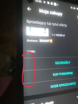 Oppo A72 - Poświata wcześniej wyświetlanego obrazu.