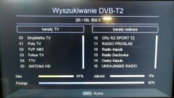 Zawieszanie się dekodera DVB-T2 Esperanza EV106 na 25. kanale - rozwiązania?