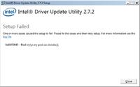 0x80070643 - Intel Driver Update utility - błąd krytyczny