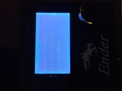Drukarka Ender 3 Pro - błąd przesuwu osi X, Homing Failed, Printer halted