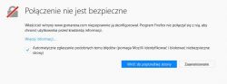 Firefox nie ładuje stron - błąd na Windows 10 Pro 64