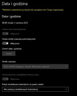Windows Serwer 2019 - Zegarek spóźnia się o 3 min
