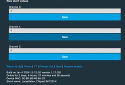 User interface for configuring device channels.