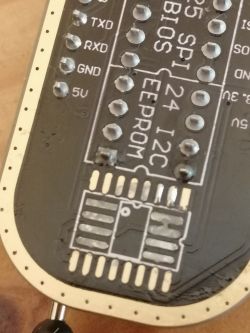 Programator bios CH341A - Złączone pady - czy coś się stanie?