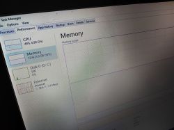 System Resource Monitor with 23.9 GB RAM Usage System resource monitor showing RAM usage at 54% out of 23.9 GB.