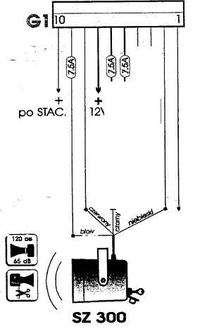 Syrena DOG DEST SZ300 = potrzebny opis wyprowadzeń