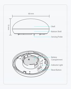 BlitzWolf BW-IS9 flood, water leak sensor on Zigbee BlitzWolf BW-IS9 flood, water leak sensor on Zigbee