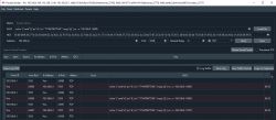 Screenshot of the Packet Sender application showing details of sent and received network packets.