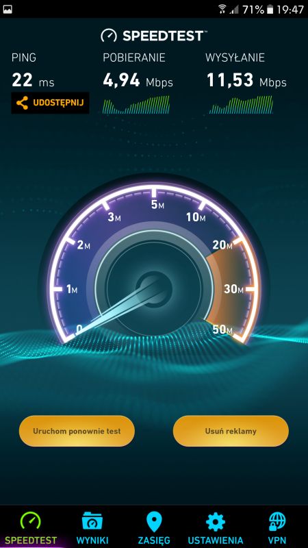 Niska prędkość internetu T-mobile do 20 Mb/s na routerze Huawei B525 - co robić?