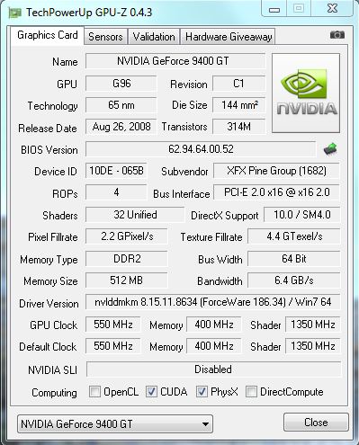 OverClock Athlon X2 6000+, GeForce 9400GT i Kingston HyperX