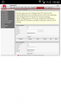 Configuring FTP Server on Huawei HG8347R Router with 16GB FAT32 USB Flash Drive