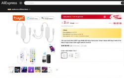 Tuya WiFi RGB LED Controller on AliExpress Tuya WiFi RGB LED controller with remote control and compatibility with Amazon Alexa and Google Assistant on AliExpress.