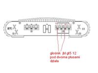 Crunch GTI 2200 - - moc w mostku mniejsza po podłaczeniu do jednego z kanałów
