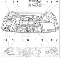 Skoda Fabia 1 BNM - Location of the crankshaft position sensor.