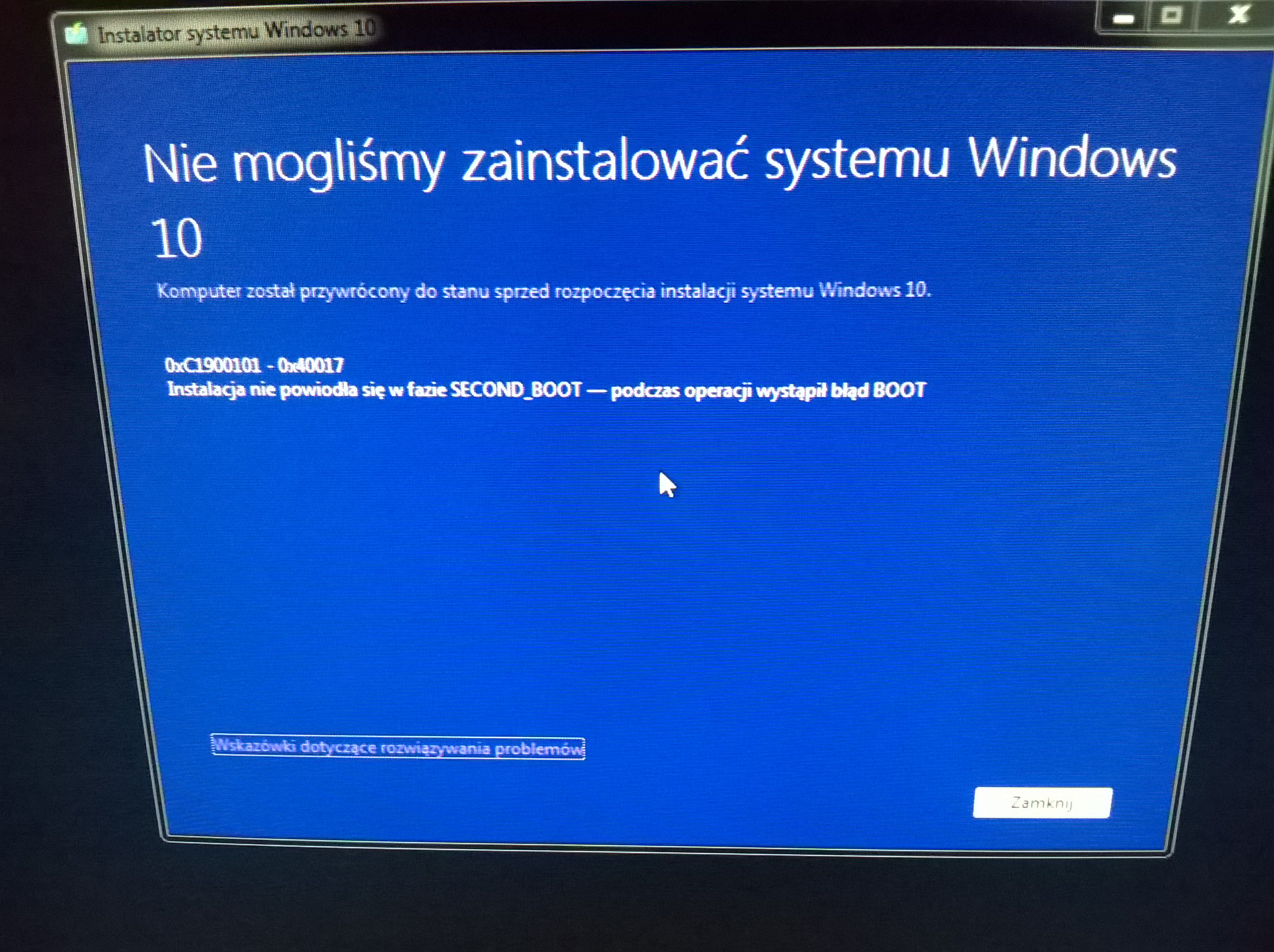 Ошибка обновления windows 10. 0xc1900101. Ошибка 0xc1900101 при обновлении Windows 10. Не удалось установить виндовс 10 0xc1900101 0x40017. 0xc1900101 - 0x40017.