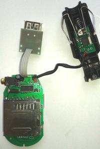 Transmiter FM - urwany kabelek - 3 kolory przewodów