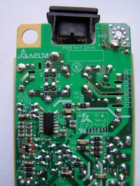 [PS2 Slim] Identyfikacja elementów zasilacza EADP-34CF: D2, Q2, Q1, rezystor
