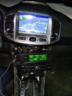 Chevrolet Captiva-wymiana fabrycznego ekranu nawigacji i radia na system android