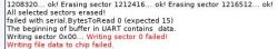 Error Message During Device Flashing Error message during flashing: Writing sector 0 failed.