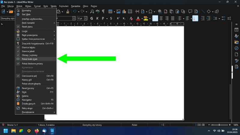 LibreOffice: Jak usunąć przerwy między stronami i scalić tekst w dokumencie?
