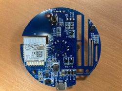 Printed Circuit Board with CBU Module Printed circuit board with a CBU module and electronic components.