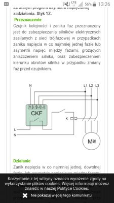 Jak podlączyć czujnik zaniku fazy do stycznika i silnika 3 fazowego? Jak podlączyć czujnik zaniku fazy do stycznika i silnika 3 fazowego?