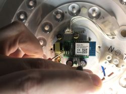 Interior of ceiling lamp with WB3S module