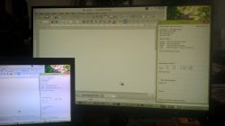 Lenovo T530 - Przeźroczysty szary kwadracik na 2 monitorach czasami gdy włączona