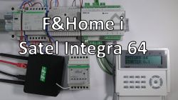 Centrala alarmowa Satel Integra 64 połączona z systemem automatyki F&amp;Home