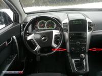 Demontaż deski rozdzielczej i radia w Chevrolet Captiva