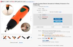 Tania i lekka wkrętarka na uniwersalne bity zasilana bateriami AA