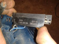 Bosch GHO 40-48 C - uszkodzony strug nie uruchamia sie przy zasilaniu z sieci