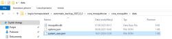 Screenshot of folder containing Mosquitto backup files for Home Assistant