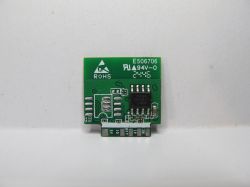 PCB with CHIPSEA CSE7759B energy measurement chip Electronic module with CHIPSEA CSE7759B chip mounted on a green PCB with ROHS marking and several connectors.
