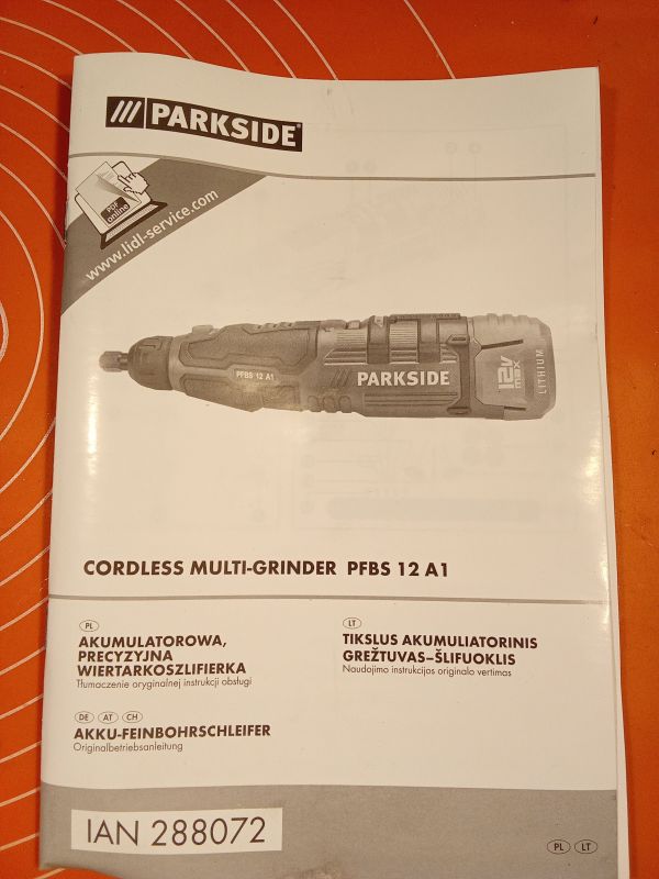 Akumulatorowa szlifierka Parkside PFBS12A1 12V z Lidla - test i recenzja