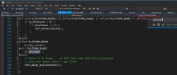 Screenshot of code in Microsoft Visual Studio highlighting the function wdt_feed in the editor.
