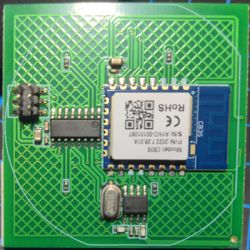 Printed circuit board with CB3S module and other components.